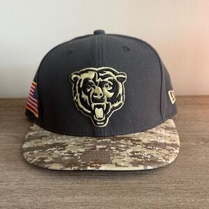 New Era Black and Brown Bear Logo Hat
